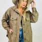Oversized Corduroy Button Front Shacket
