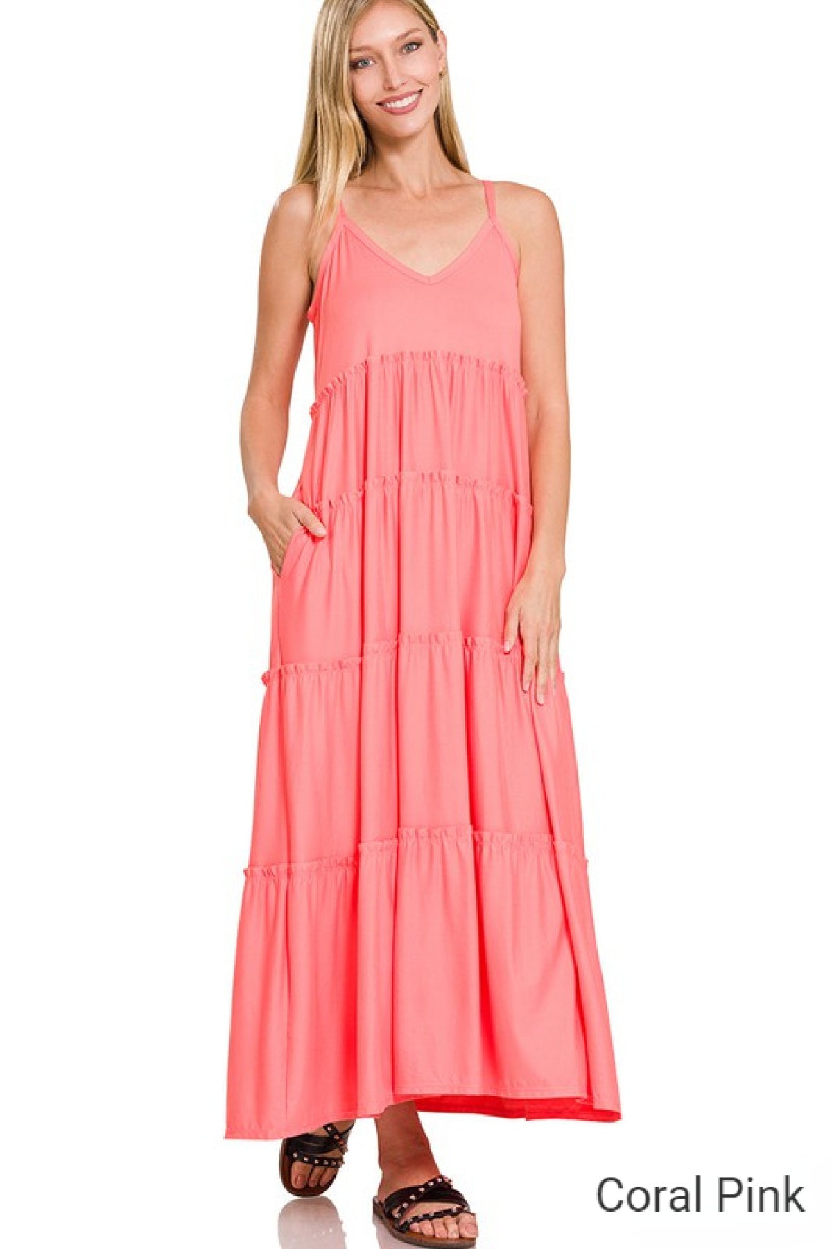 Romance At Sunset Tiered Maxi Dress - Multiple Colors