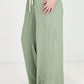 Sage Solid Wide Leg Pants