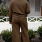 Take Me Away Textured Long Sleeve Top and Pants Set - 6 Colors