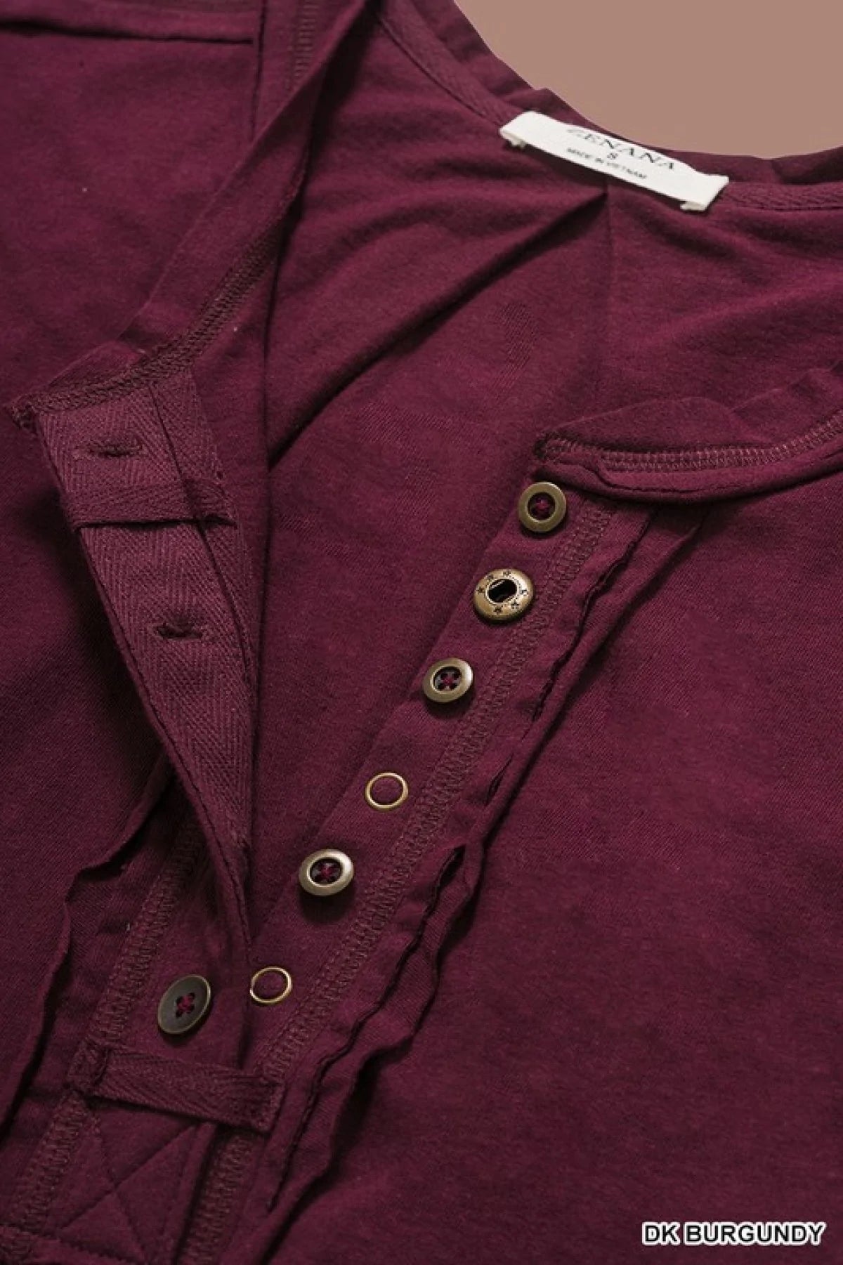Raw Edge Short Sleeve Top