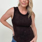 Zenana Ribbed Tank Top w/Exposed Seam - Multiple Colors