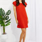 Zenana Living Life Full Size Layered Ruffle Sleeve Dress