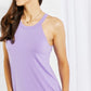 Rocker Chic Halter Neck Tank - Lavender