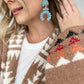Chunky Turquoise Drop Earrings