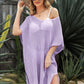 Openwork Side Slit Cover-Up Dress