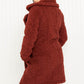 SIZE MEDIUM Double-Breasted Teddy Coat