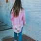 Davi & Dani Pladi Button Down Long Sleeve Shirt