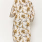 Justin Taylor Floral Open Front Slit Duster Cardigan
