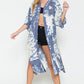 Justin Taylor Botanical Print Split Cover Up