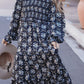 Heyson V-Neck Floral Smocked Bust Maxi Dress