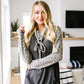 Cheetah Cowl Neck Pullover