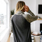Cheetah Cowl Neck Pullover