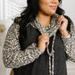Cheetah Cowl Neck Pullover