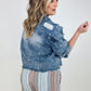 Pearly White Denim Jacket