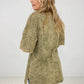 Acid Wash Boyfriend Top