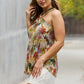 Floral Halter Top in Green