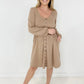 New Colors! Button Up Long Sleeve Dress (Only Ships to US)
