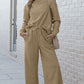 Take Me Away Textured Long Sleeve Top and Pants Set - 6 Colors