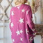 Hopely All Stars V-Neck Knit Oversized Top