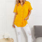 Summer Breeze Gauze Short Sleeve Shirt in Mustard