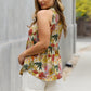 Floral Halter Top in Green