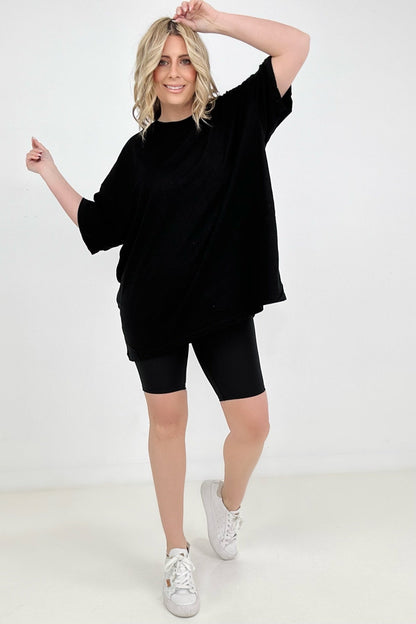 Cotton Drop Shoulder Boyfriend Box Tee