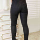 Kancan High Rise Black Coated Ankle Skinny Jeans