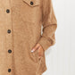 SIZE SMALL The Cozies Brushed Mélange Shacket