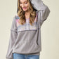 Lovely Melody Multicolor Striped Contrast Hoodie