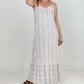 Striped Maxi Dress with Side Seam Pockets