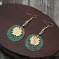 Retro Bohemian Double Sunflower Dangle & Drop Earring