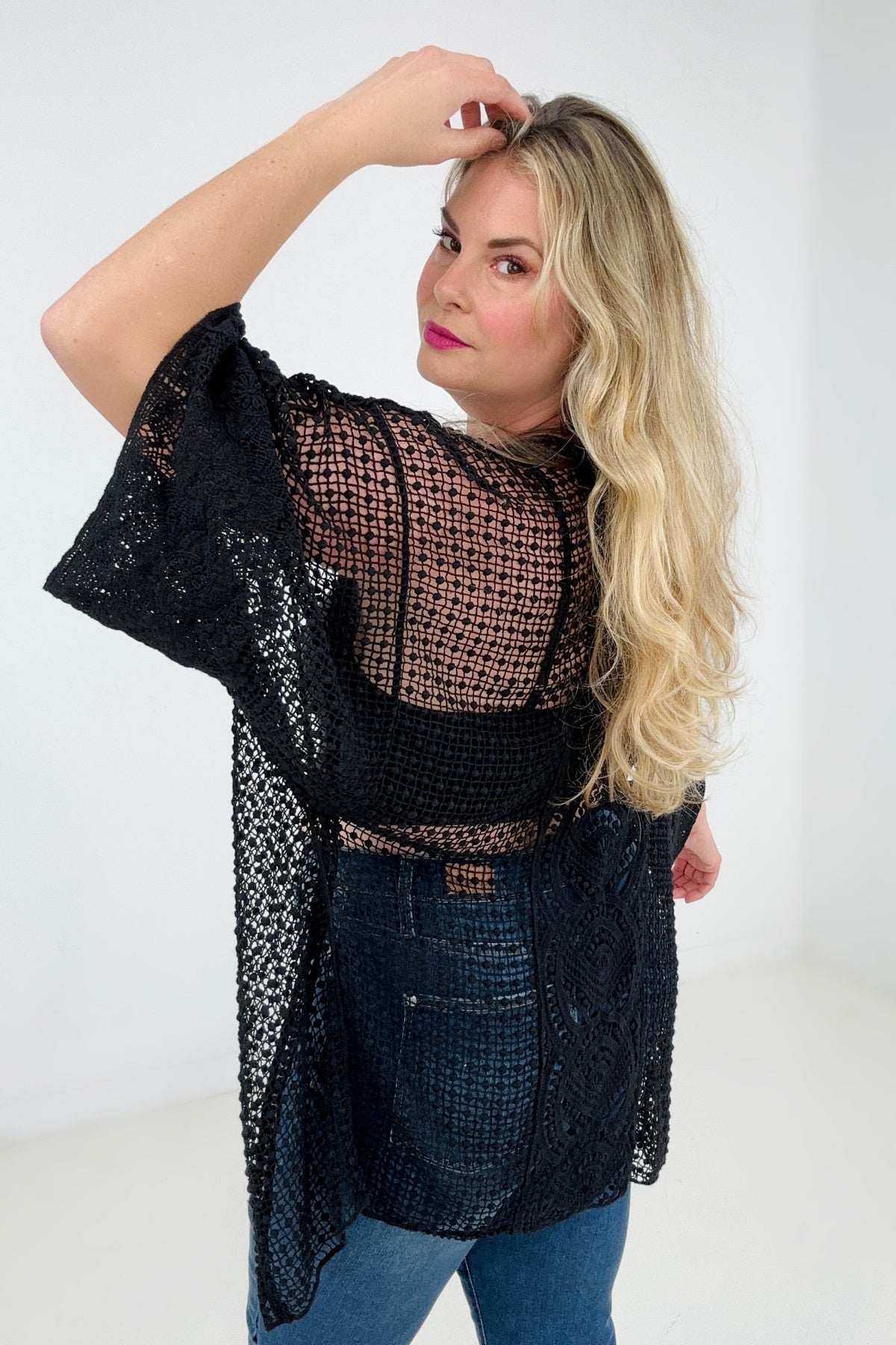 Popcorn Crochet Cardigan