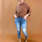 Judy Blue High Rise Bleach Splash Destroyed Skinny Jeans