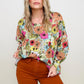 Floral Printed Knit Top