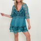 White Birch Half Sleeve Lace Cover up - Multiple Colors