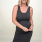 Zenana Cotton Midi Tank Dress - Multiple colors