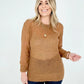 Long Sleeve Sheer Wool Sweater