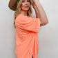 Oversized Raw Edge Boyfriend Tee