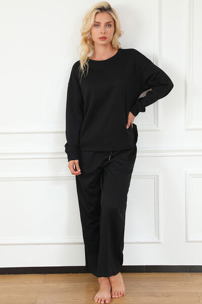 Take Me Away Textured Long Sleeve Top and Pants Set - 6 Colors