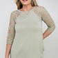 On The Go Lace Half Sleeve Top