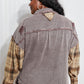 SIZE SMALL In The Twilight Plaid Shacket