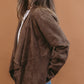 Heyson Soft Suede Waterfall Open Cardigan