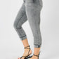 Judy Blue Button Fly High Waist Cuffed Capris