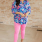 Magic Ankle Crop Skinny Pants in Dark Pink