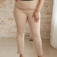 Magic Ankle Crop Skinny Pants in Khaki