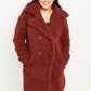 SIZE MEDIUM Double-Breasted Teddy Coat