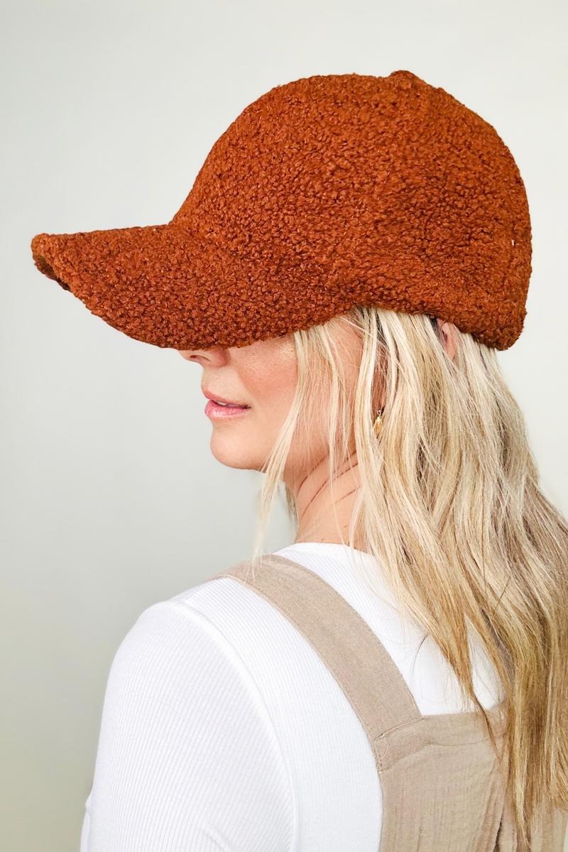 Teddy Fleece Baseball Cap - Multiple colors
