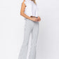 Judy Blue High Waist Super Flare White Pin Stripe Jeans