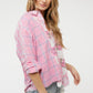 Davi & Dani Pladi Button Down Long Sleeve Shirt